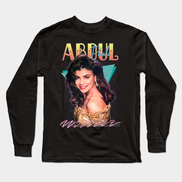 Paula Abdul 90s Retro Aesthetic Long Sleeve T-Shirt by Piomio